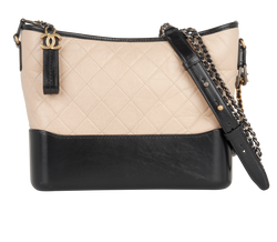 Medium Gabrielle, Leather, Cream/Black, 29289793 (2019), DB/AC,2*